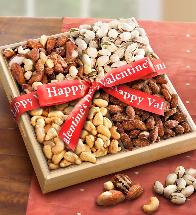 Nuts over You! Valentine Nut Assortment Basket